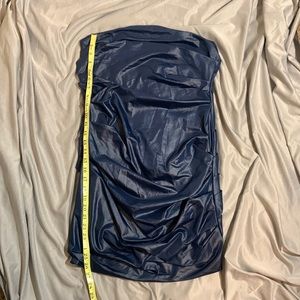 Fashion Nova Dark Blue Strapless Dress